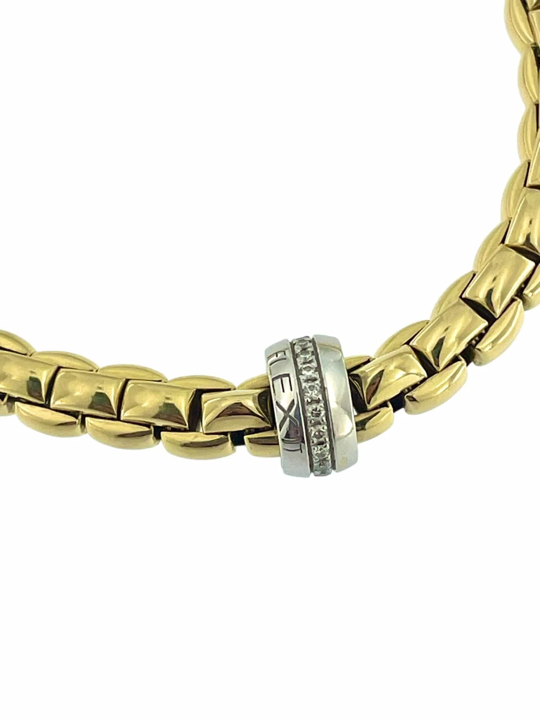 Bracelet Fope Flex ors jaune et blanc, diamants sold by 58 Facettes product image thumbnail 3