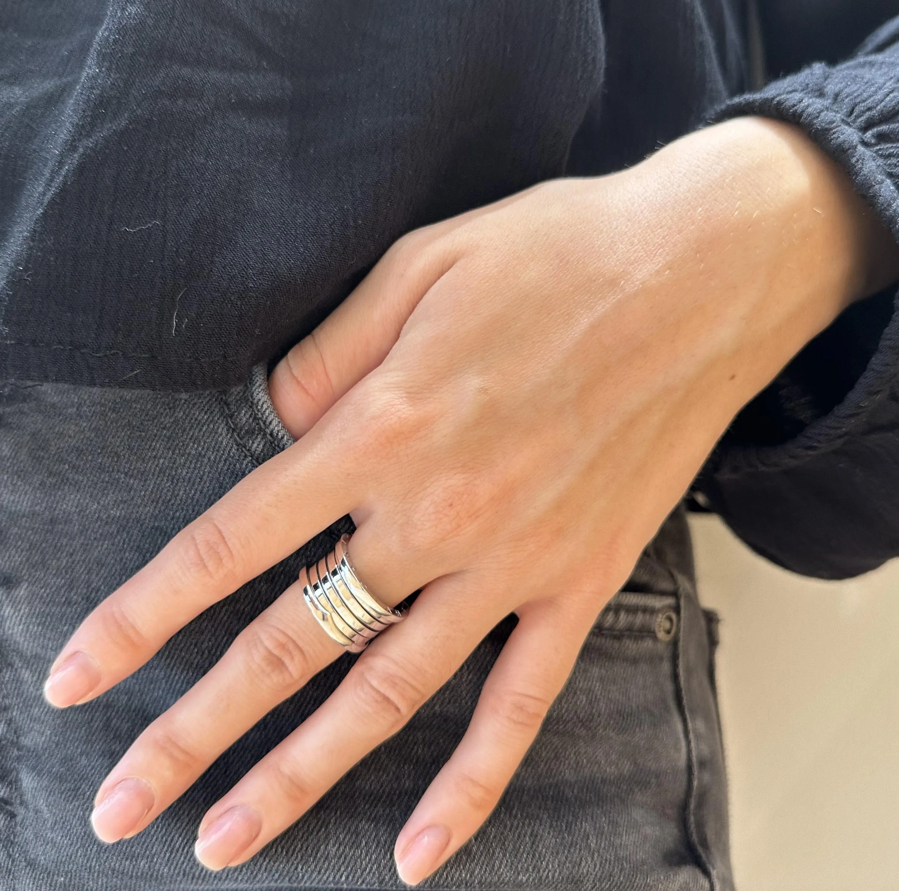 BULGARI - Bague B.zero1 4 bandes Or blanc sold by 58 Facettes product image thumbnail 3