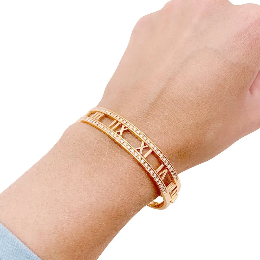 Bracelet Tiffany & Co. "Atlas" or rose, diamants. sold by 58 Facettes product image thumbnail 5