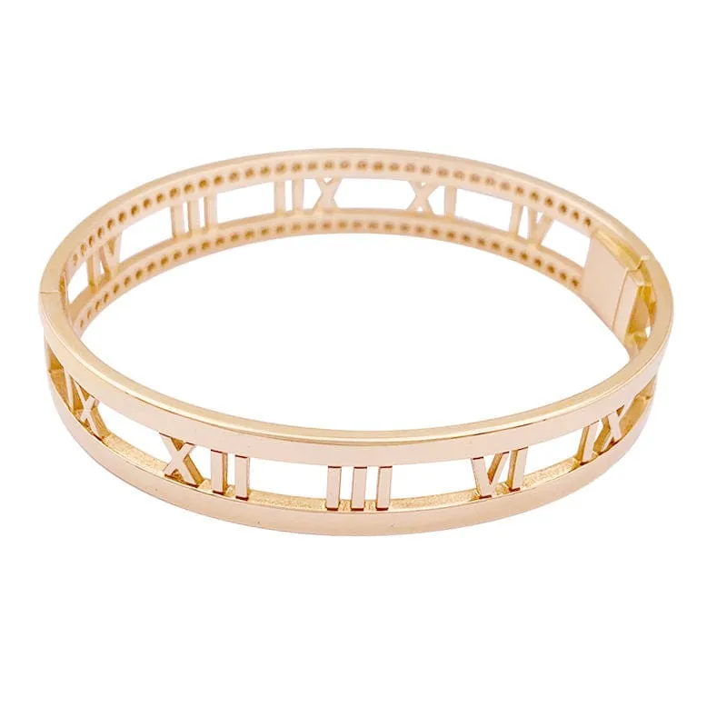 Bracelet Tiffany & Co. "Atlas" or rose, diamants. sold by 58 Facettes product image thumbnail 2