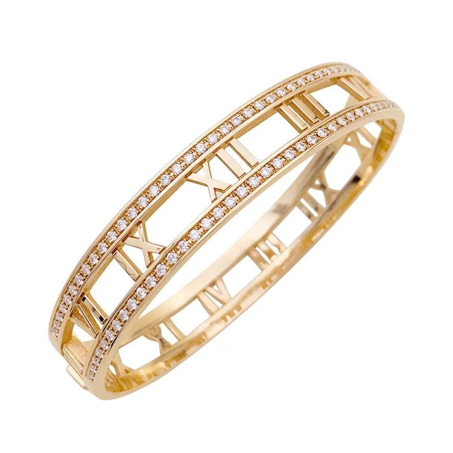 Bracelet Tiffany & Co. "Atlas" or rose, diamants. sold by 58 Facettes product image thumbnail 3