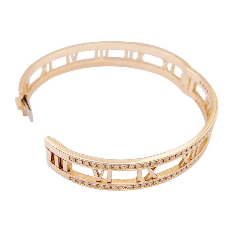 Bracelet Tiffany & Co. "Atlas" or rose, diamants. sold by 58 Facettes product image thumbnail 4