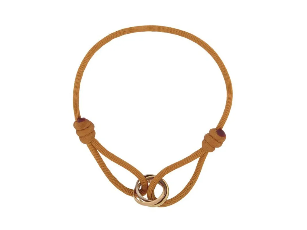 bracelet CARTIER trinity or jaune blanc et rose 14-22 sold by 58 Facettes