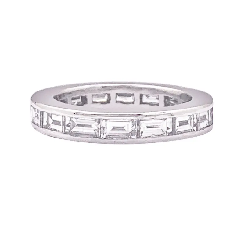 Alliance or blanc, diamants baguette. sold by 58 Facettes