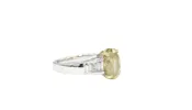 Bague or blanc diamant jaune 3.50cts sold by 58 Facettes