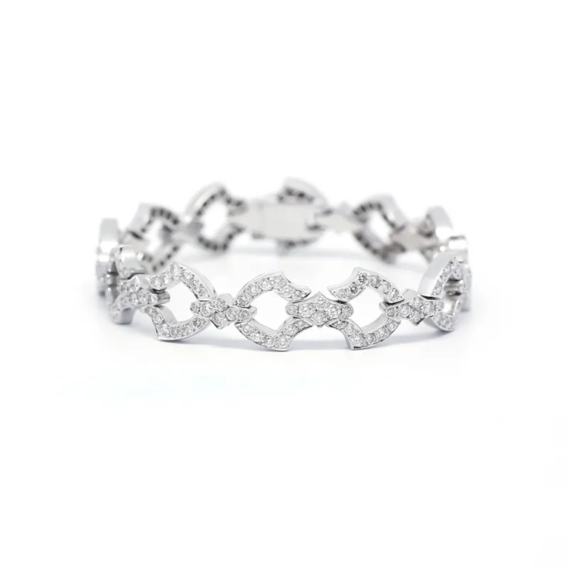 Bracelet or et diamants sold by 58 Facettes