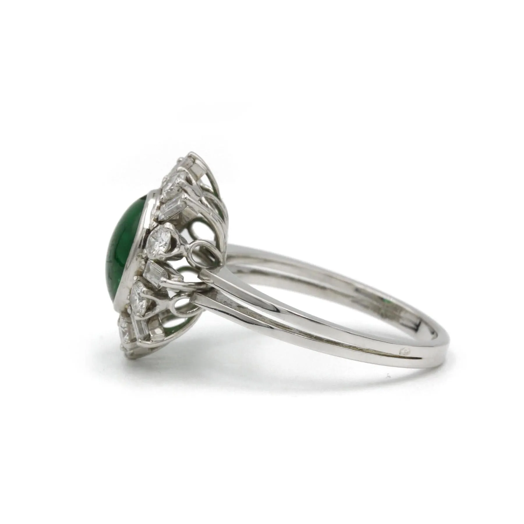 Bague or jaune émeraude et diamants sold by 58 Facettes product image thumbnail 2