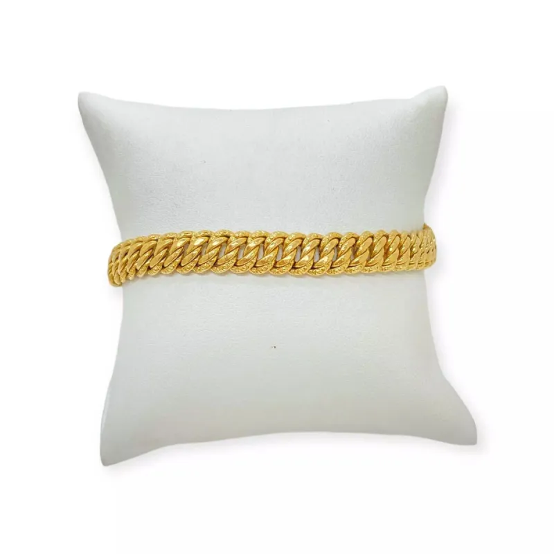 Bracelet or jaune maille américaine sold by 58 Facettes