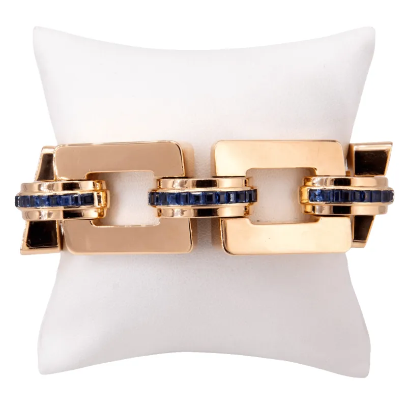 Bracelet tank saphirs calibrés sold by 58 Facettes