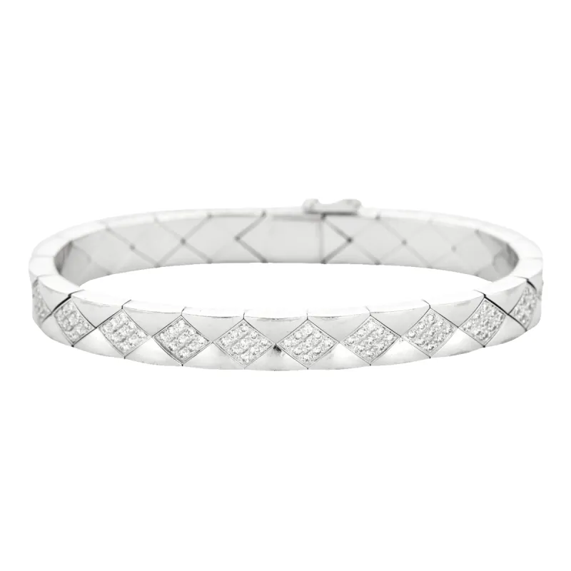 CHANEL - Coco crush - Bracelet en or gris et diamants made by 58 Facettes