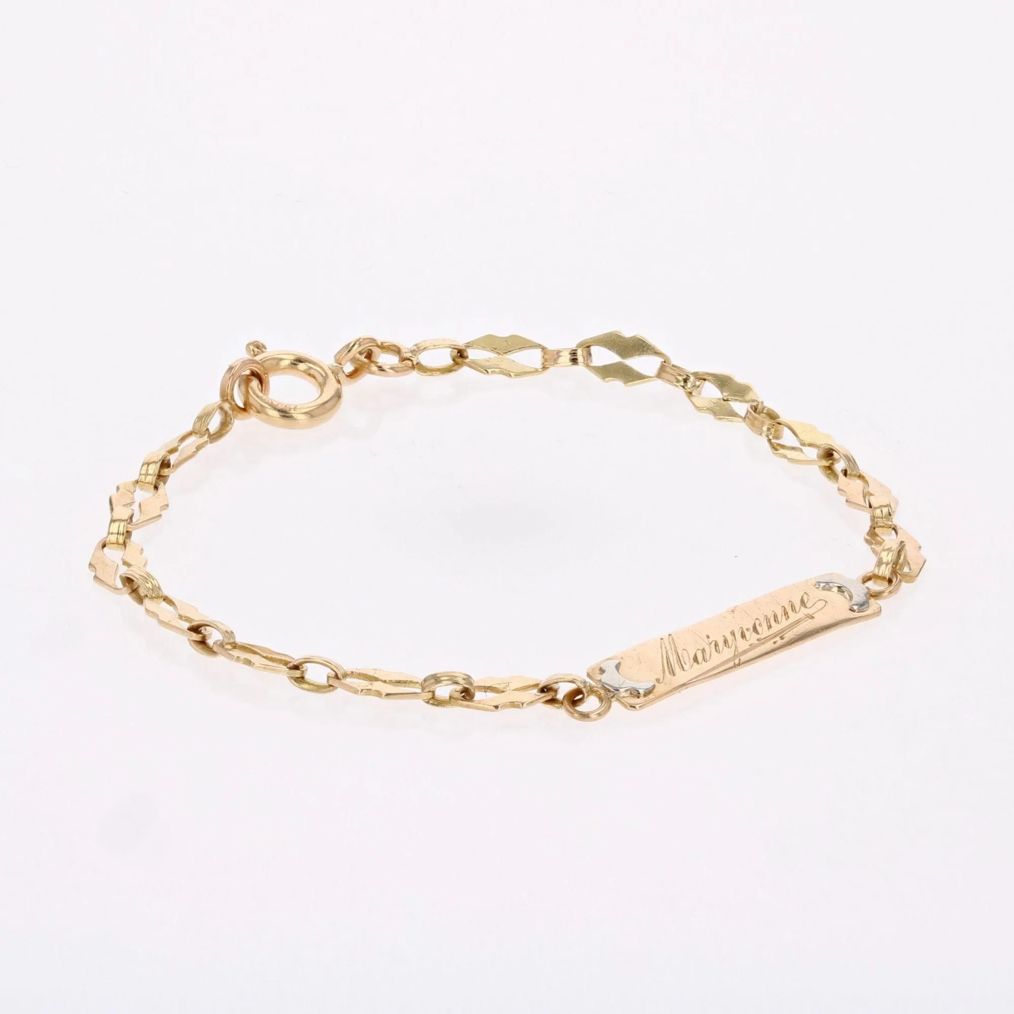 Gourmette ancienne or jaune Maryvonne sold by 58 Facettes product image thumbnail 4