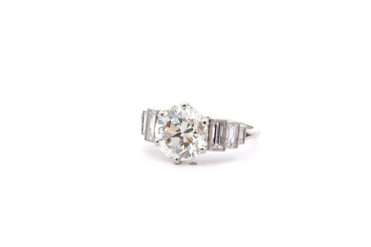 Bague solitaire diamant de 3,09cts sold by 58 Facettes