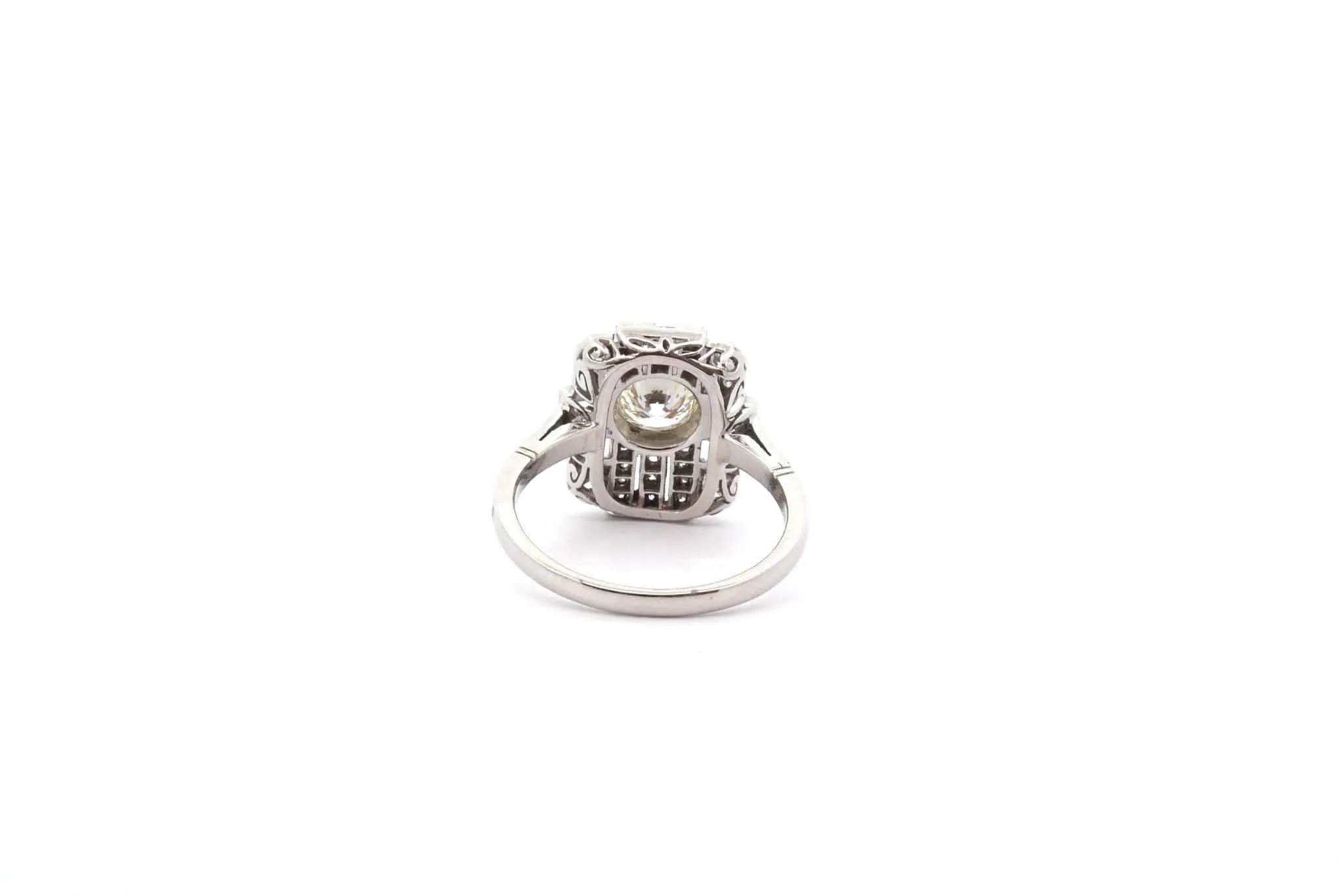 Bague art déco diamant en platine sold by 58 Facettes product image thumbnail 5