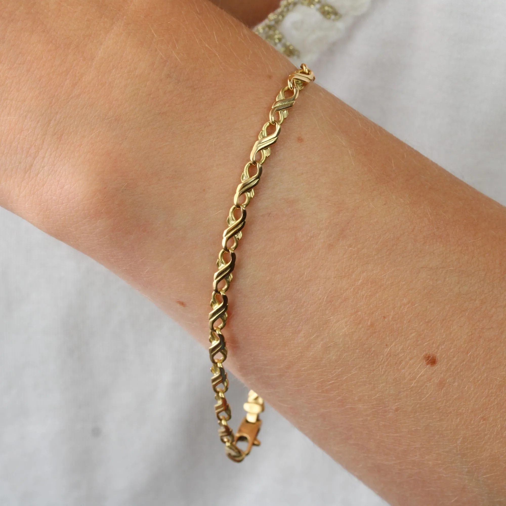 Bracelet or jaune motifs plats sold by 58 Facettes product image thumbnail 5