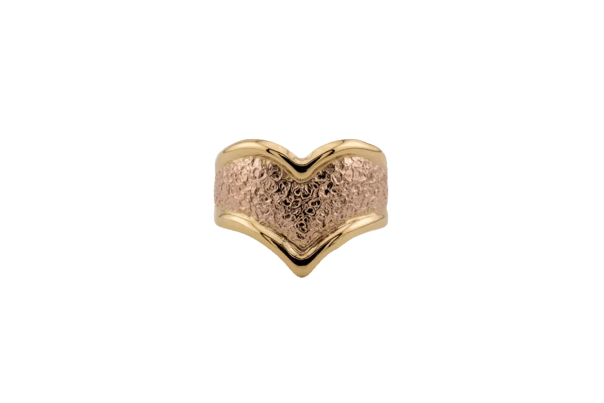 Bague bandeau en or jaune et or rose sold by 58 Facettes
