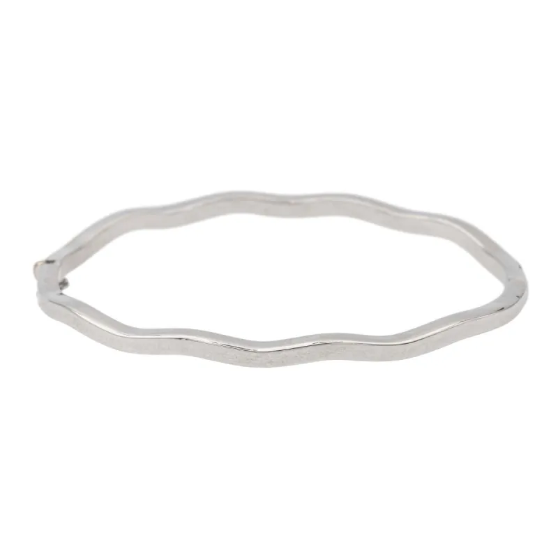 Bracelet Jonc Or blanc sold by 58 Facettes