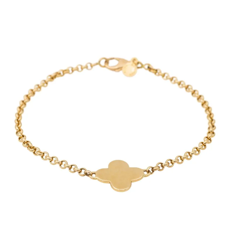 Arthus Bertrand Bracelet Croix Trèfle Or jaune sold by 58 Facettes