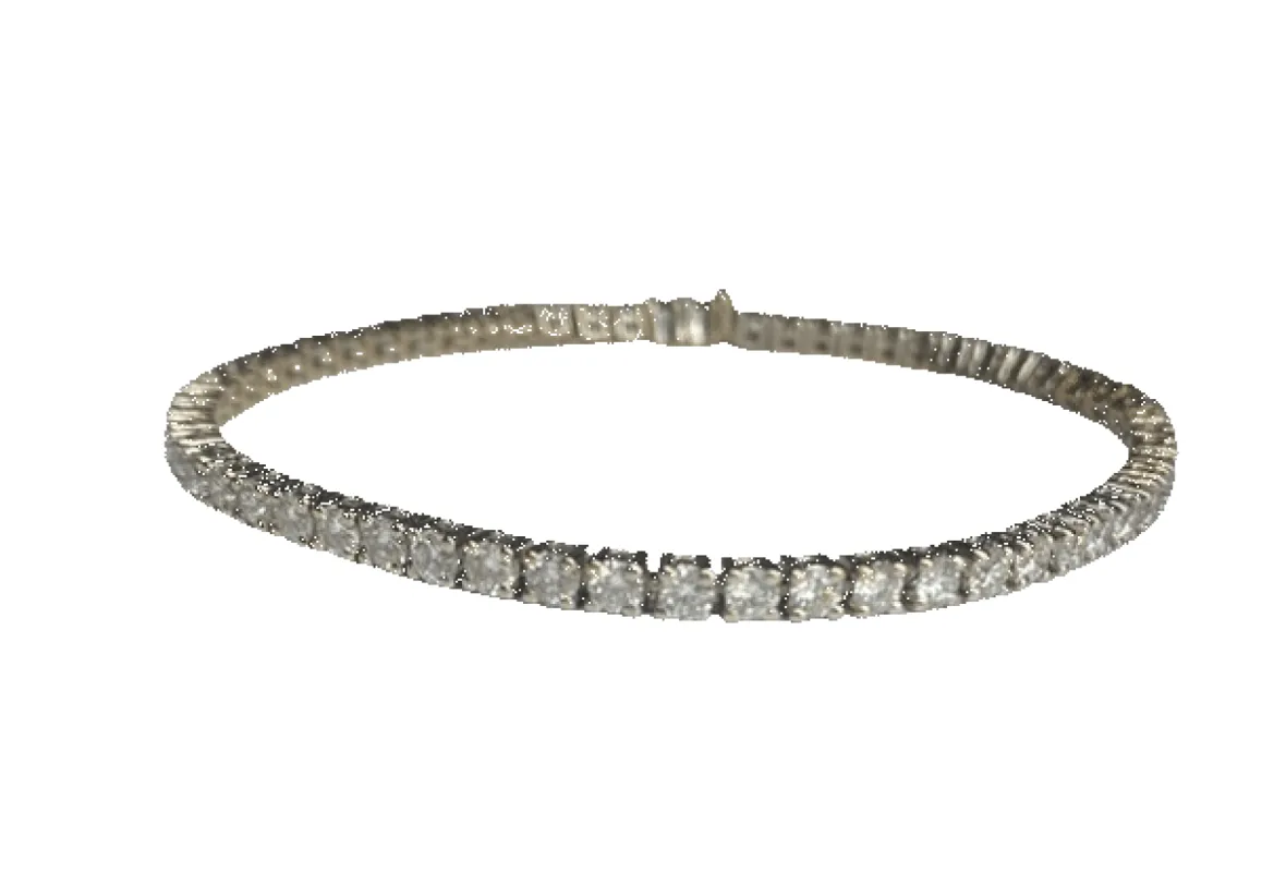 BRACELET TENNIS OR BLANC DIAMANTS sold by 58 Facettes