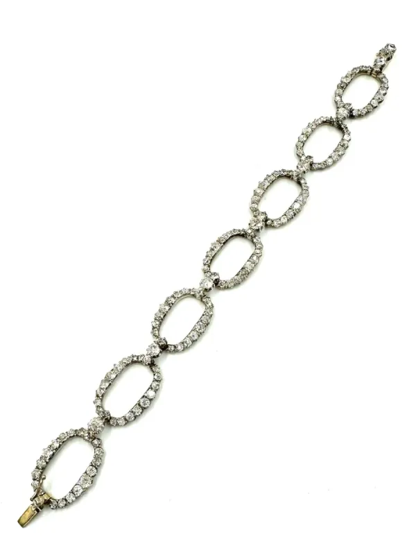 Bracelet 19ème or, argent et diamants 6.80ct env. sold by 58 Facettes