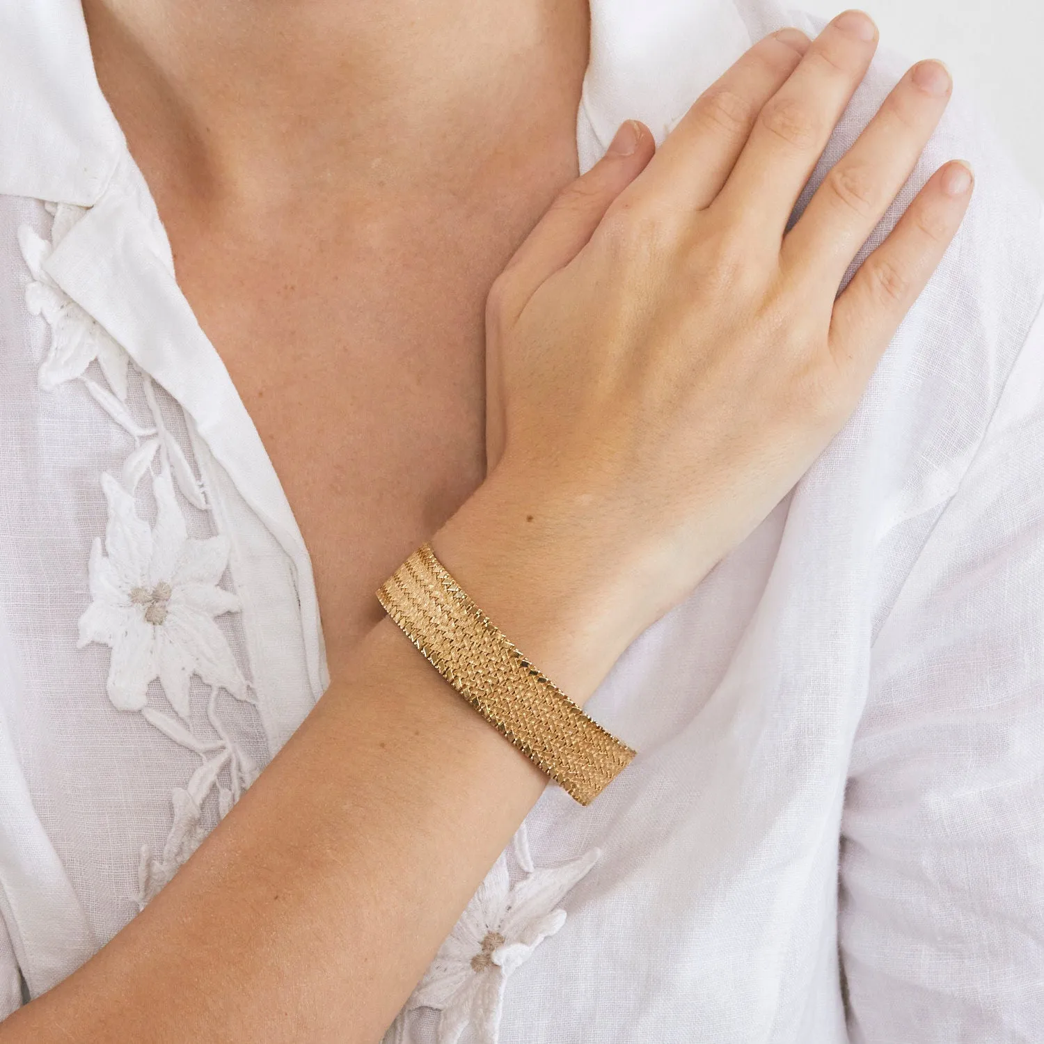 Bracelet maille plate tressée sold by 58 Facettes product image thumbnail 2