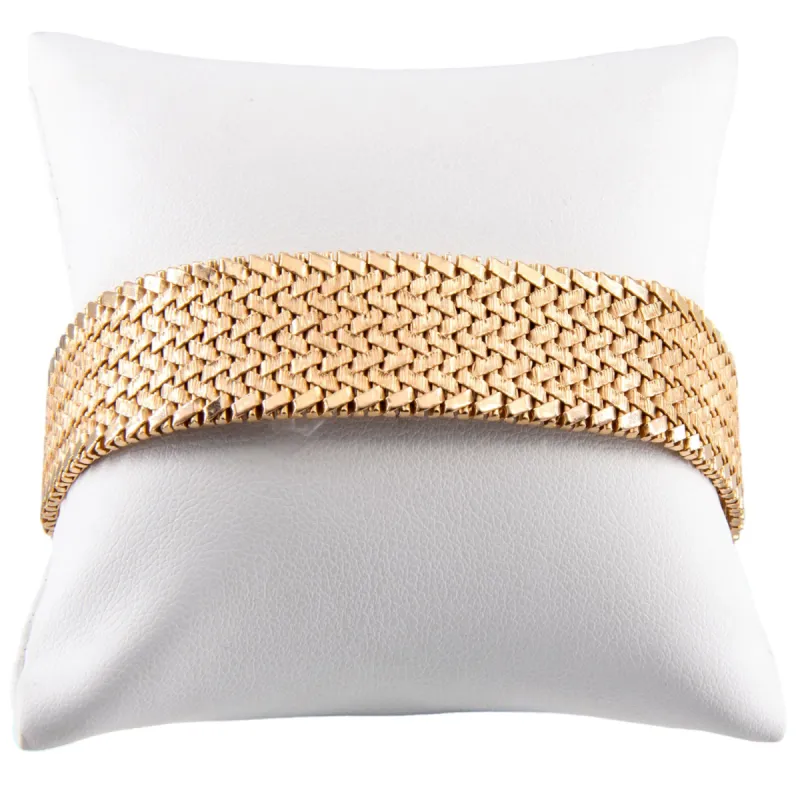 Bracelet maille plate tressée sold by 58 Facettes