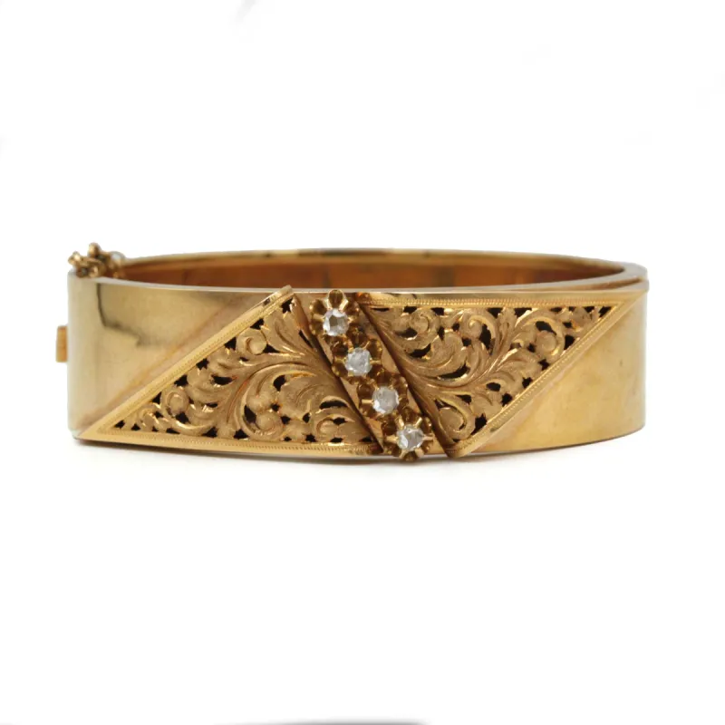 Bracelet or jaune diamants sold by 58 Facettes