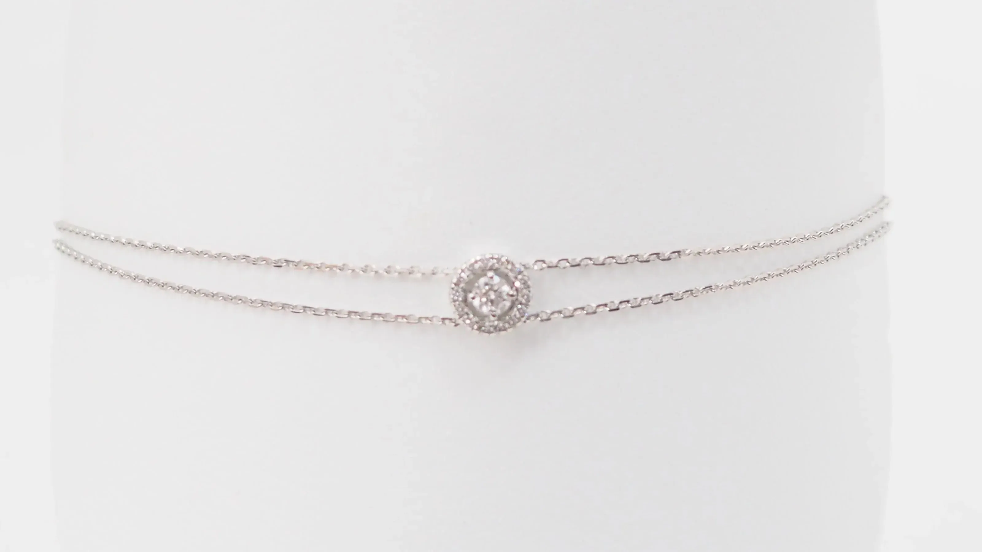 Bracelet souple or gris diamants sold by 58 Facettes product image thumbnail 3