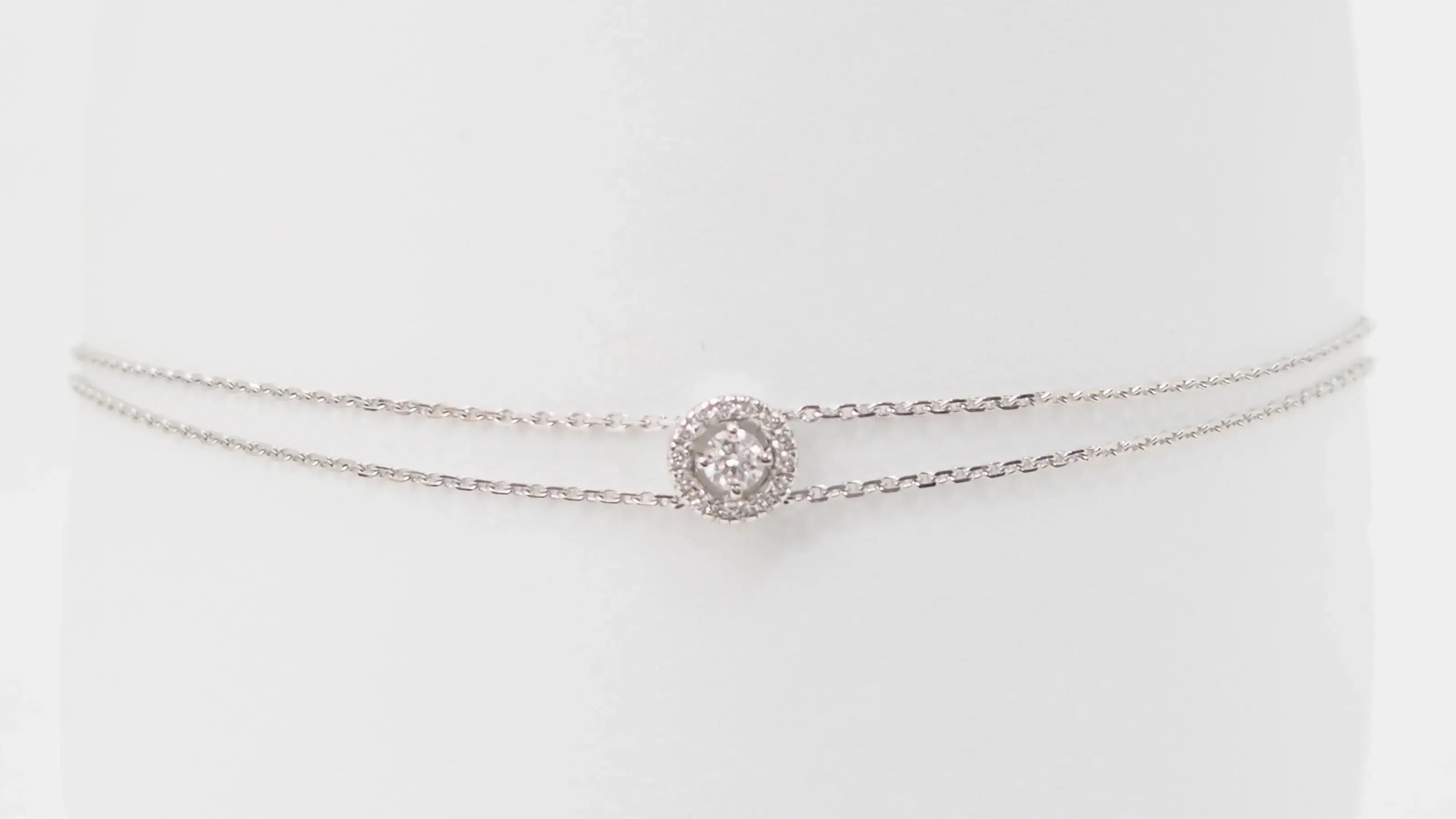 Bracelet souple or gris diamants sold by 58 Facettes product image thumbnail 5