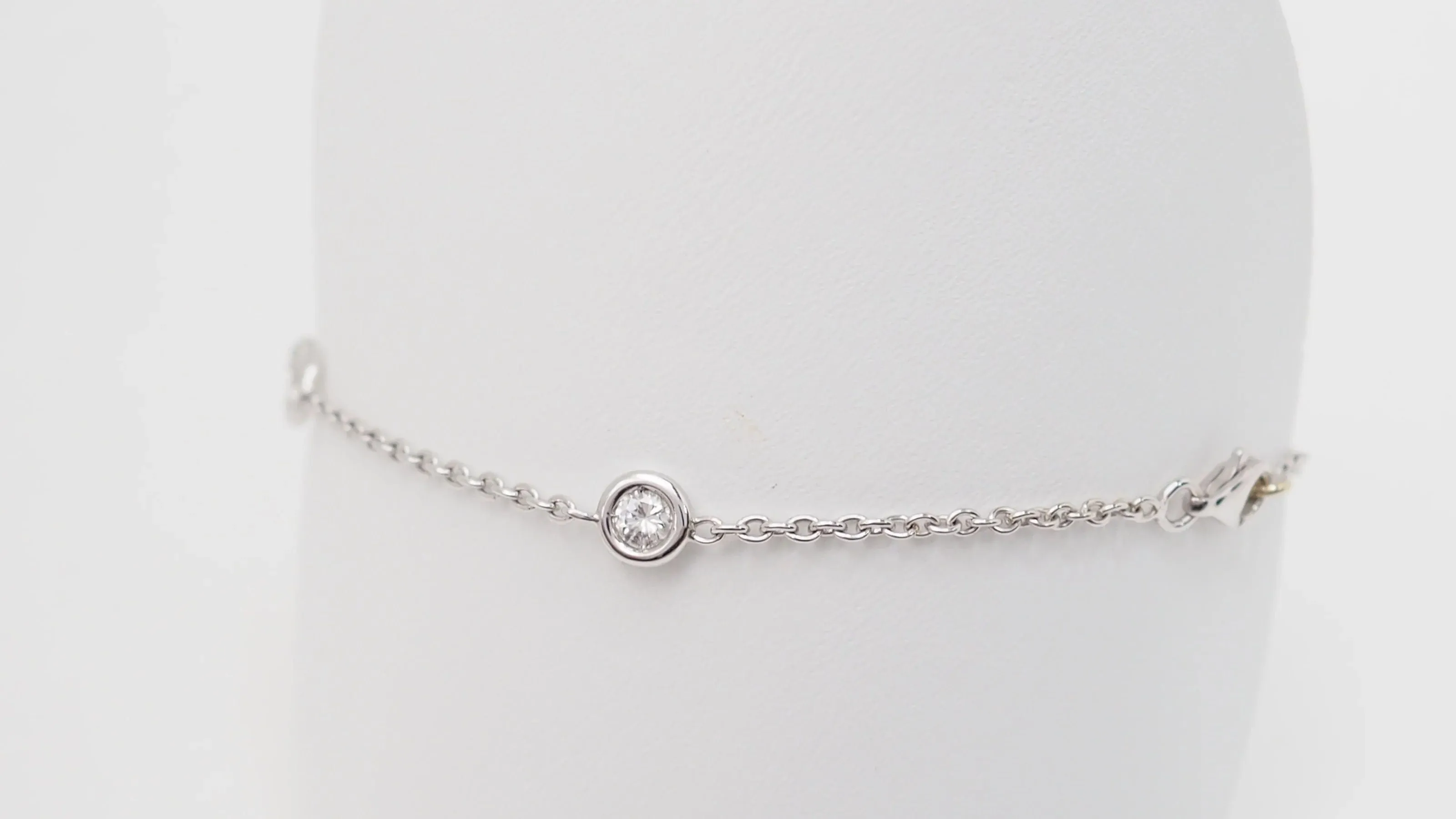 Bracelet souple or blanc diamants sold by 58 Facettes product image thumbnail 4