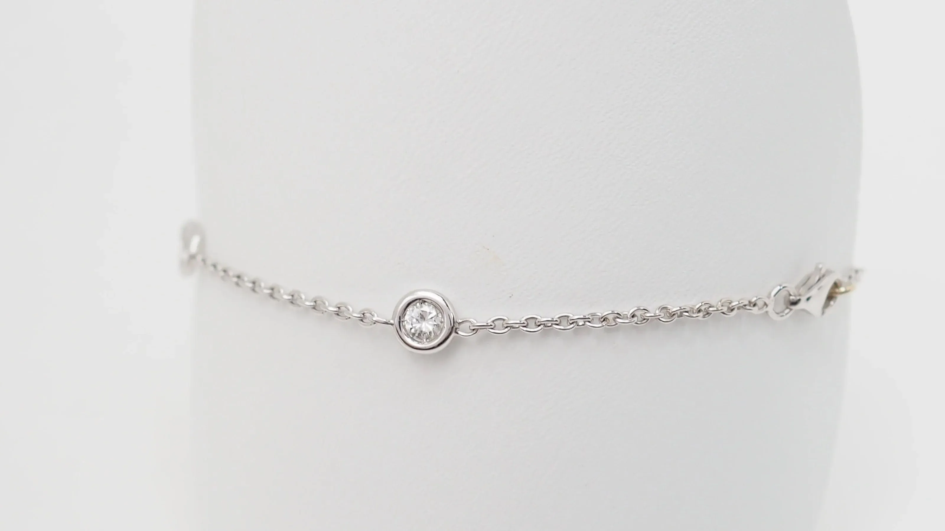 Bracelet souple or blanc diamants sold by 58 Facettes product image thumbnail 5