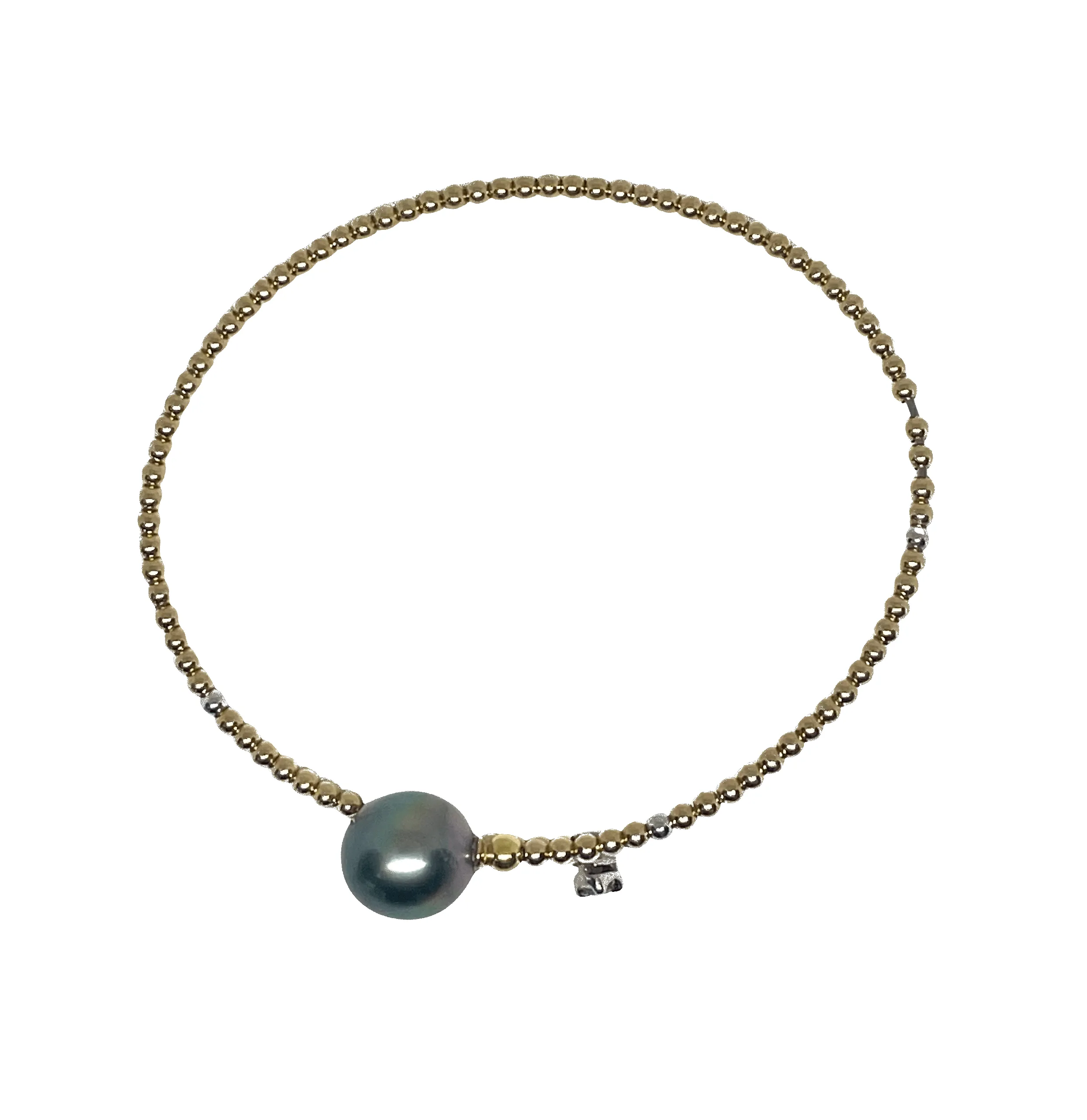 Bracelet or, perle de Tahiti, diamant sold by 58 Facettes