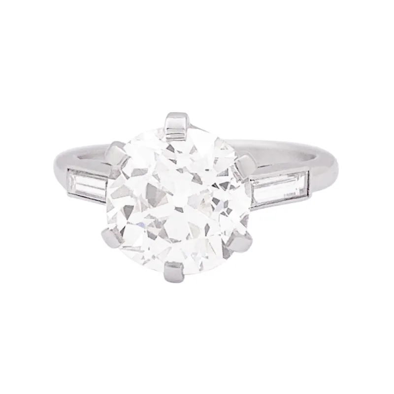 Bague diamant taille ancienne, platine. sold by 58 Facettes