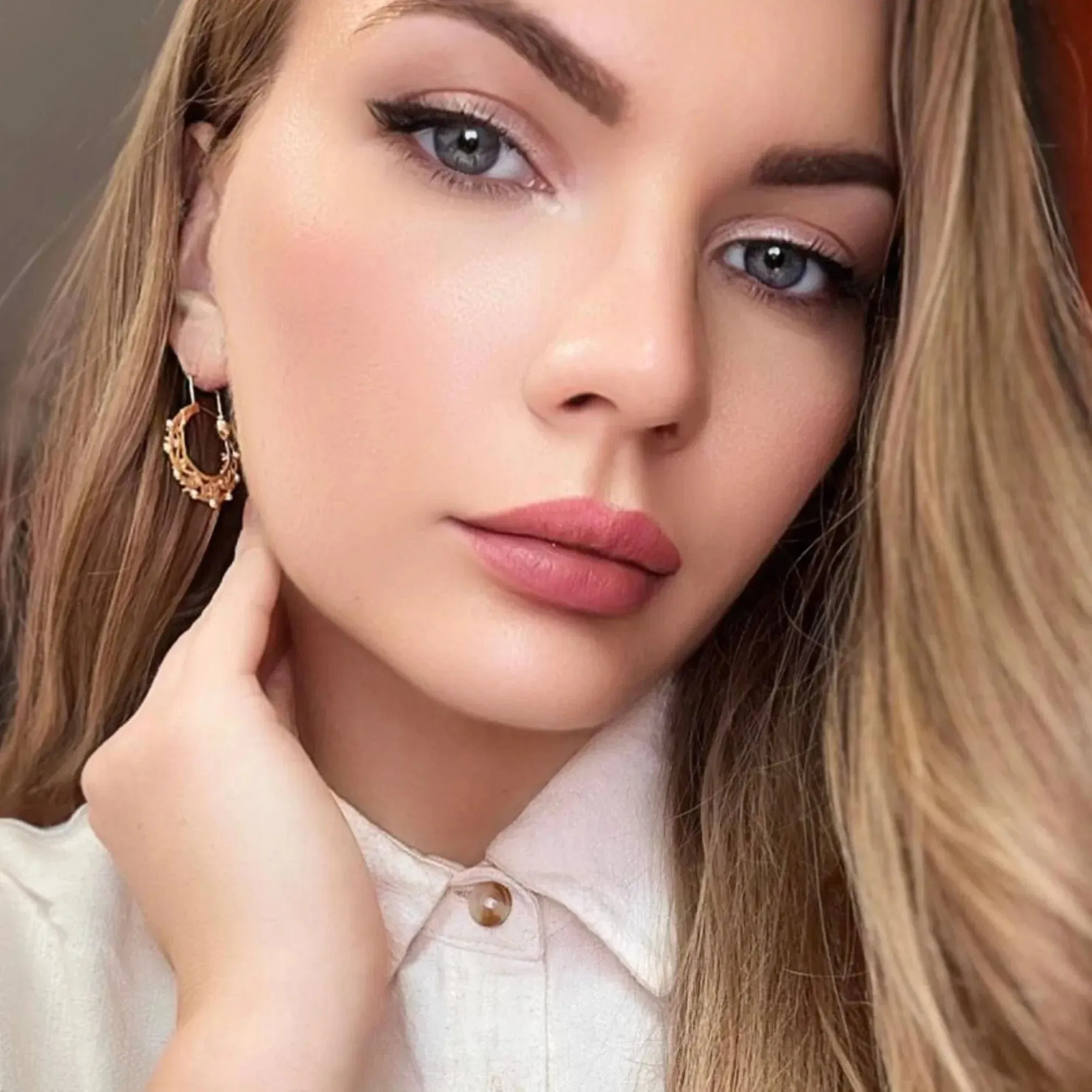 Créoles Or Jaune 18k & Rubis sold by 58 Facettes product image thumbnail 2