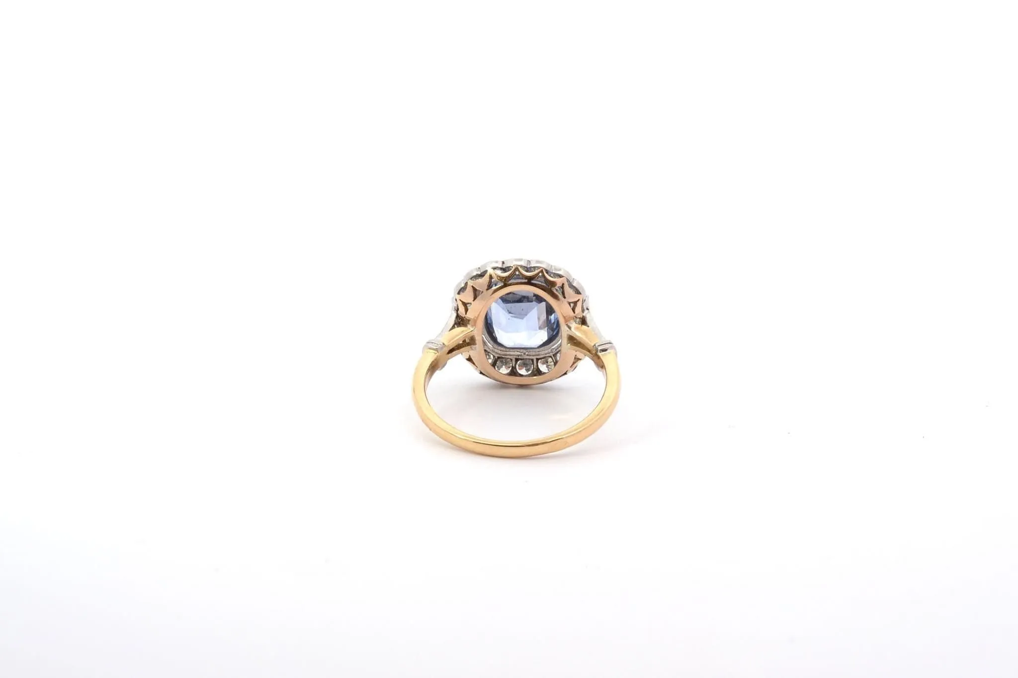 Bague de fiançailles vintage saphir diamants sold by 58 Facettes product image thumbnail 5
