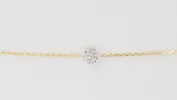 Bracelet souple en or jaune et diamants sold by 58 Facettes