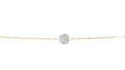 Bracelet souple en or jaune et diamants sold by 58 Facettes