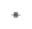 Bague or blanc sertie de diamants baguettes et diamants ronds sold by 58 Facettes