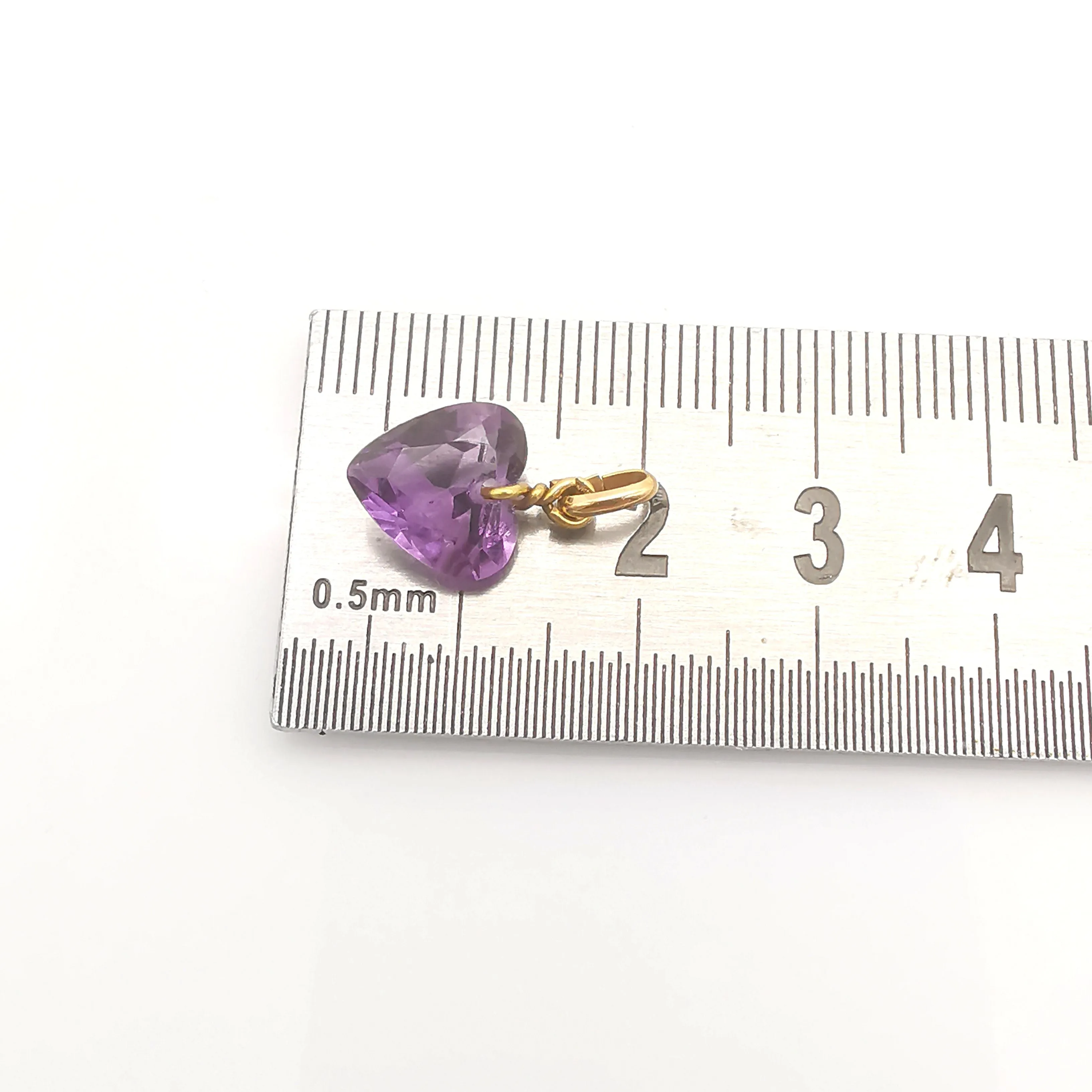 pendentif cœur améthyste en or sold by 58 Facettes product image thumbnail 4
