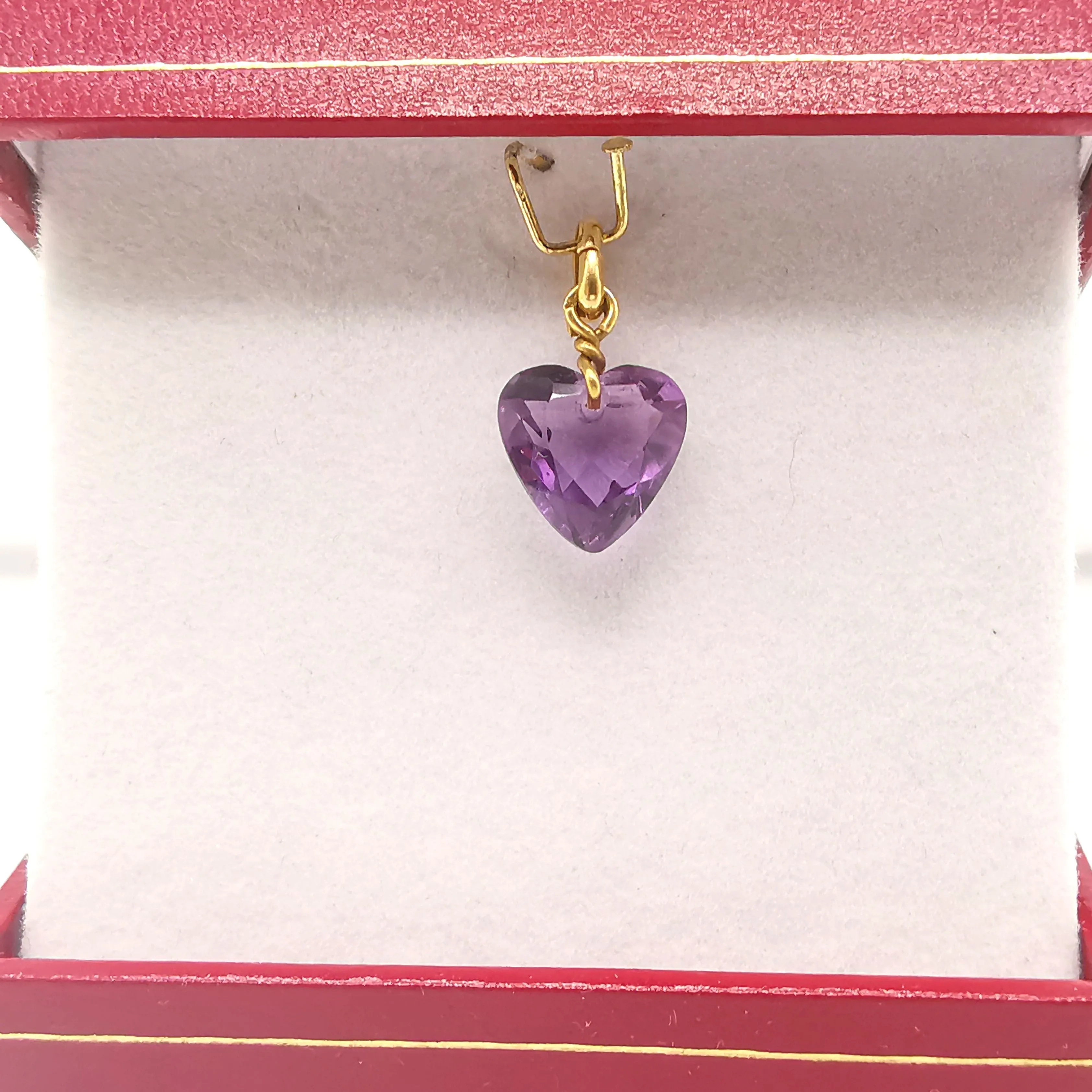 pendentif cœur améthyste en or sold by 58 Facettes