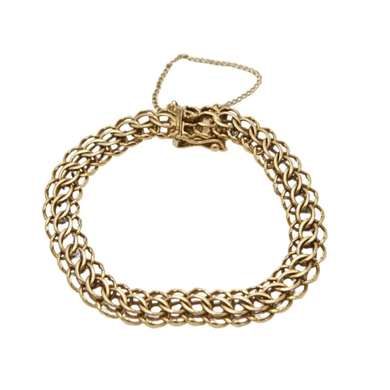 Bracelet entrelacé en or jaune sold by 58 Facettes