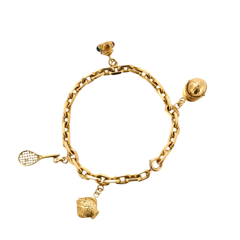 Bracelet or jaune charms sold by 58 Facettes