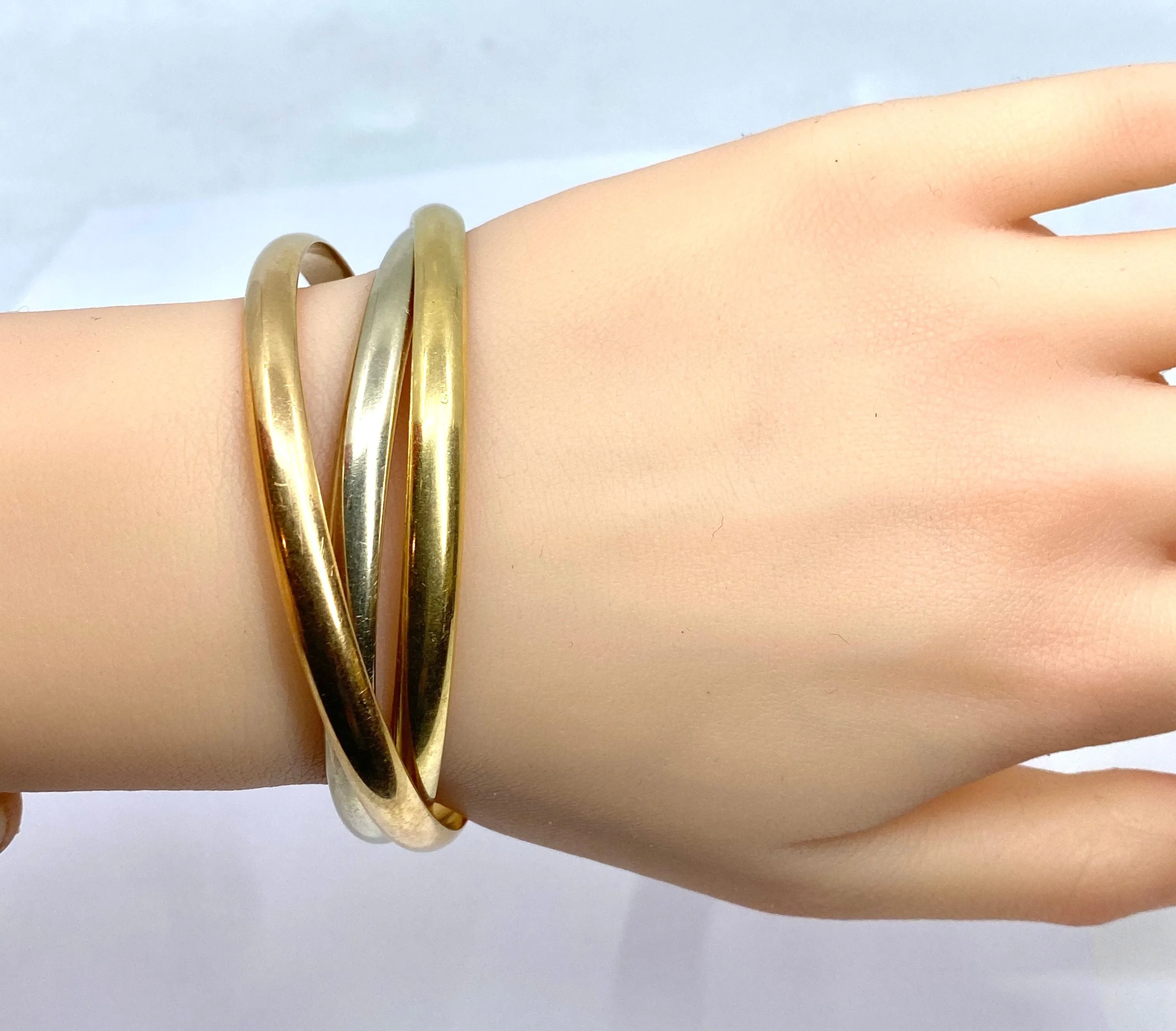 CARTIER - bracelet Trinity en or jaune, rose , blanc signé et numéroté sold by 58 Facettes product image thumbnail 2