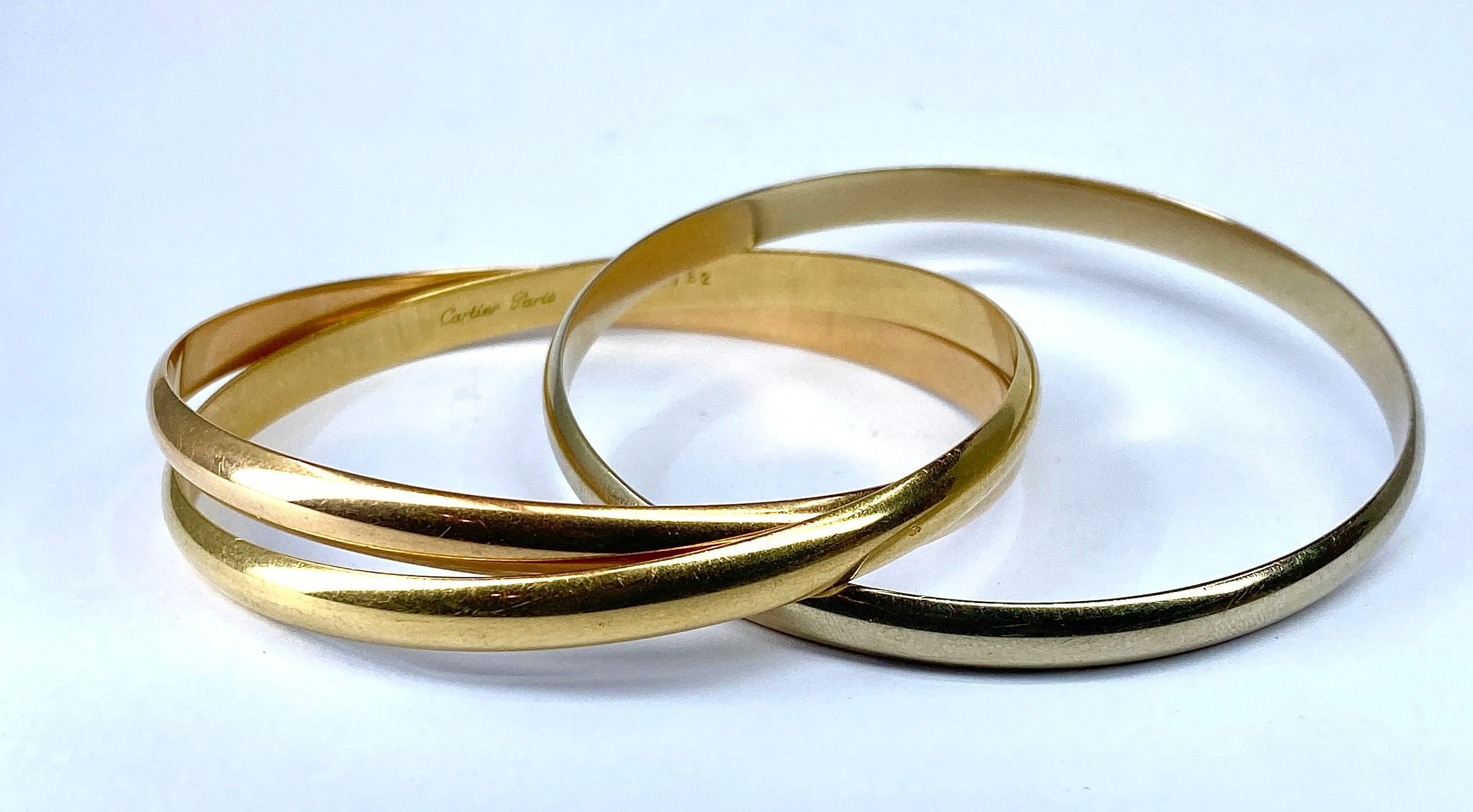 CARTIER - bracelet Trinity en or jaune, rose , blanc signé et numéroté sold by 58 Facettes product image thumbnail 3