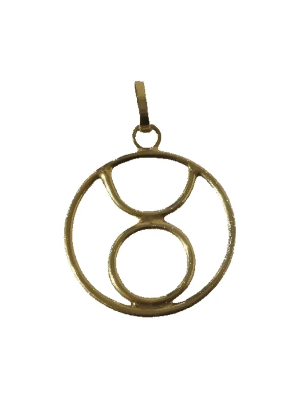 Pendentif médaille zodiaque Taureau sold by 58 Facettes