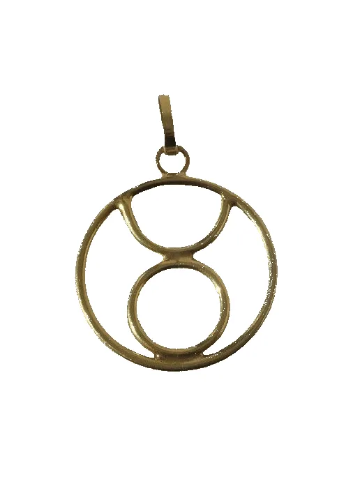 Pendentif médaille zodiaque Taureau sold by 58 Facettes