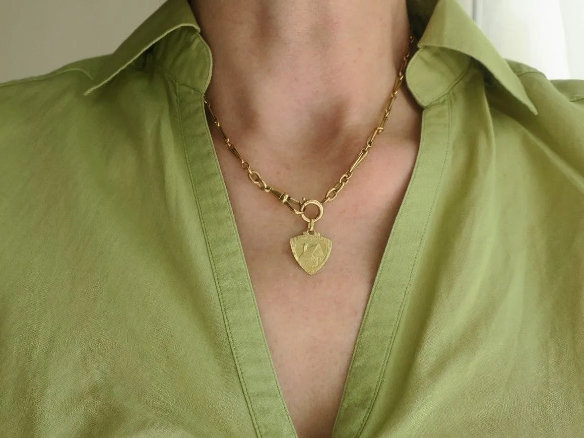 Emile Monier - Pendentif médaille Art nouveau en or jaune 18 carats sold by 58 Facettes product image thumbnail 3