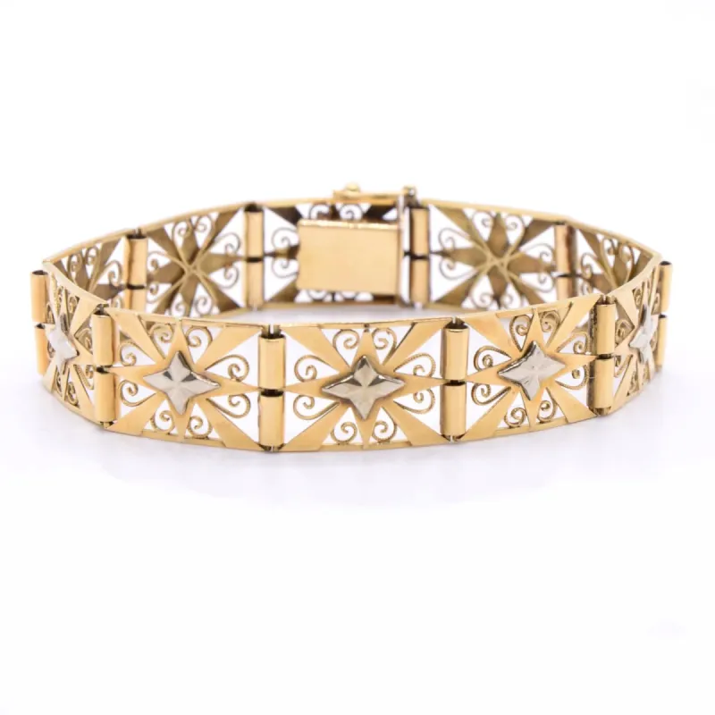 Bracelet ruban 2 ors 1950's sold by 58 Facettes