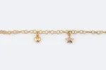 Bracelet en or jaune avec étoiles et coeurs sold by 58 Facettes