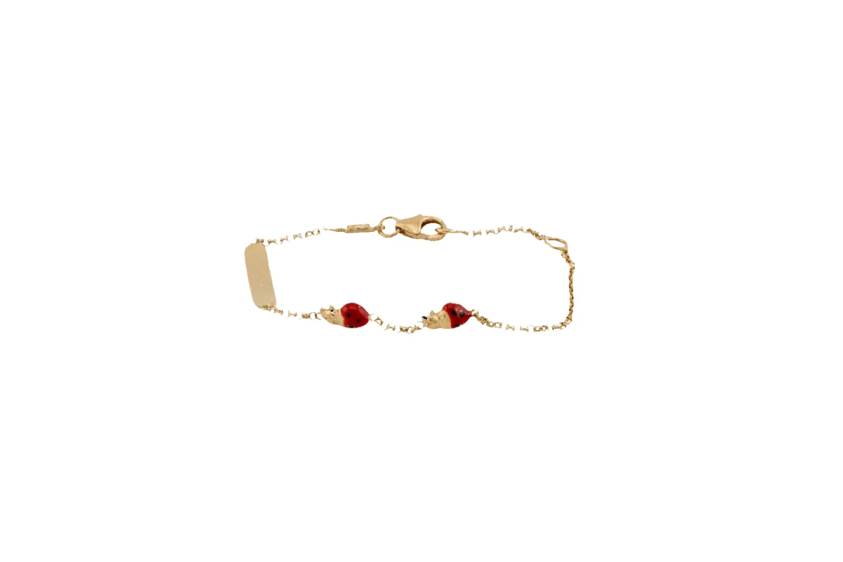 Bracelet coccinelle en or jaune sold by 58 Facettes