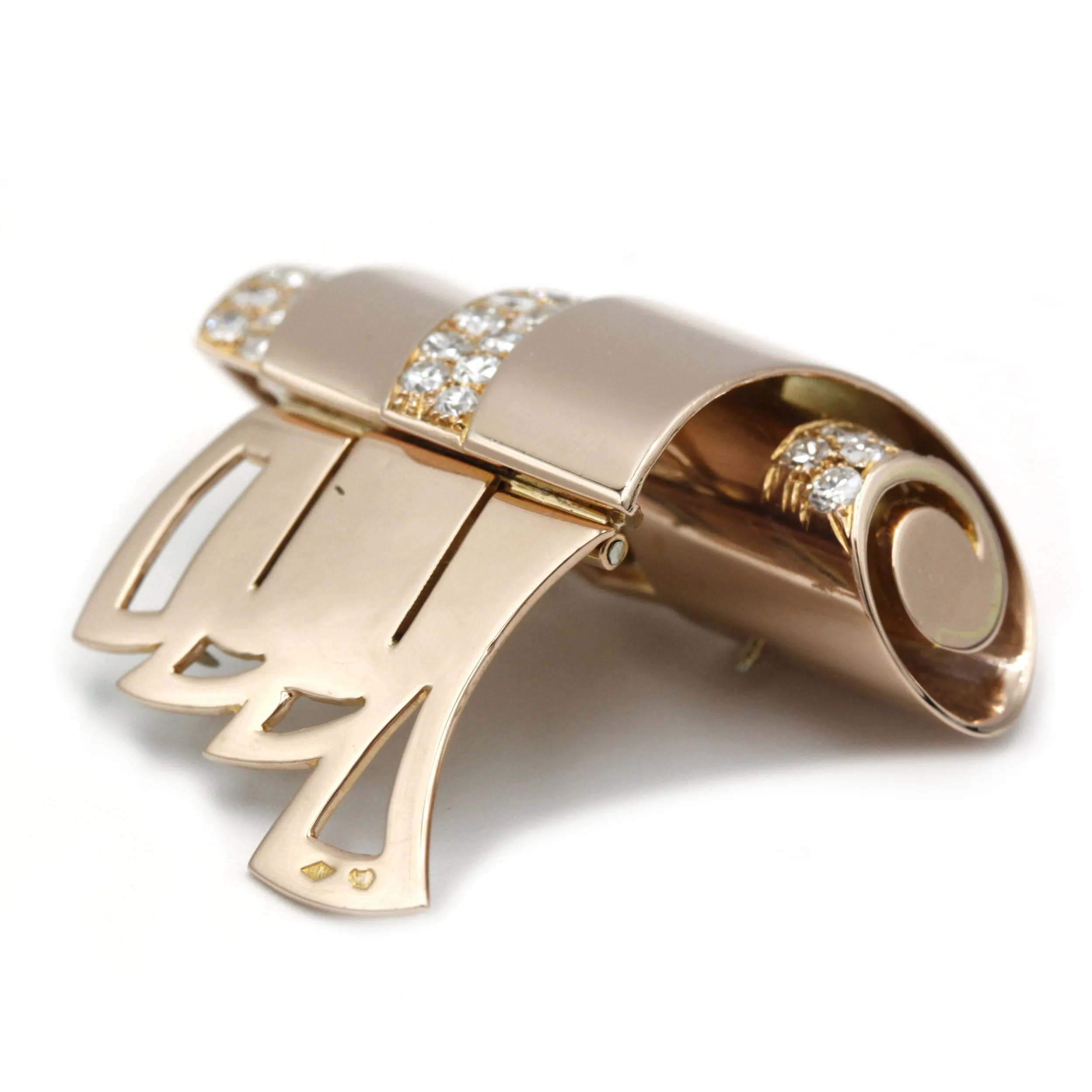 Clip or rose diamants sold by 58 Facettes product image thumbnail 2